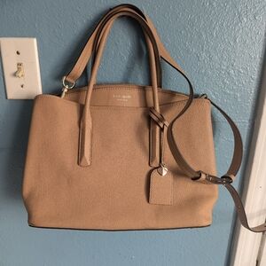 Kate Spade Tan Leather Tote Bag